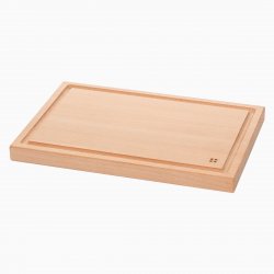 Drevená doska na krájanie so žliabkom 30 x 20 cm - Basic