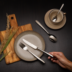 Tanier plytký Coupe 27 cm set 4 ks – Elements Stone