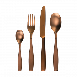 Príborový set 24 ks - Gaya All Satin medený