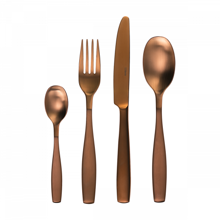 Príborový set 24 ks - Gaya All Satin medený