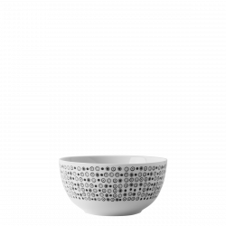 Miska na cereálie 14 cm set 4 ks - Basic Dots