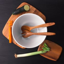 Šalátová vidlička Teak 30,5 x 6,8 x 1,9 cm - GAYA Wooden