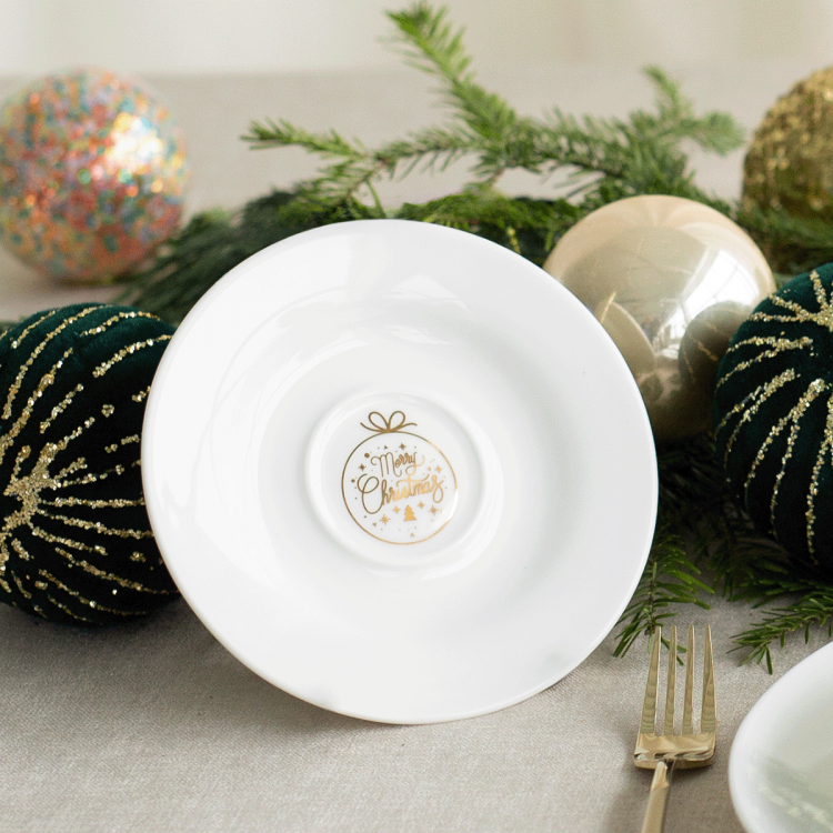 Podšálka 15,5 cm - Premium Platinum Line Merry Christmas