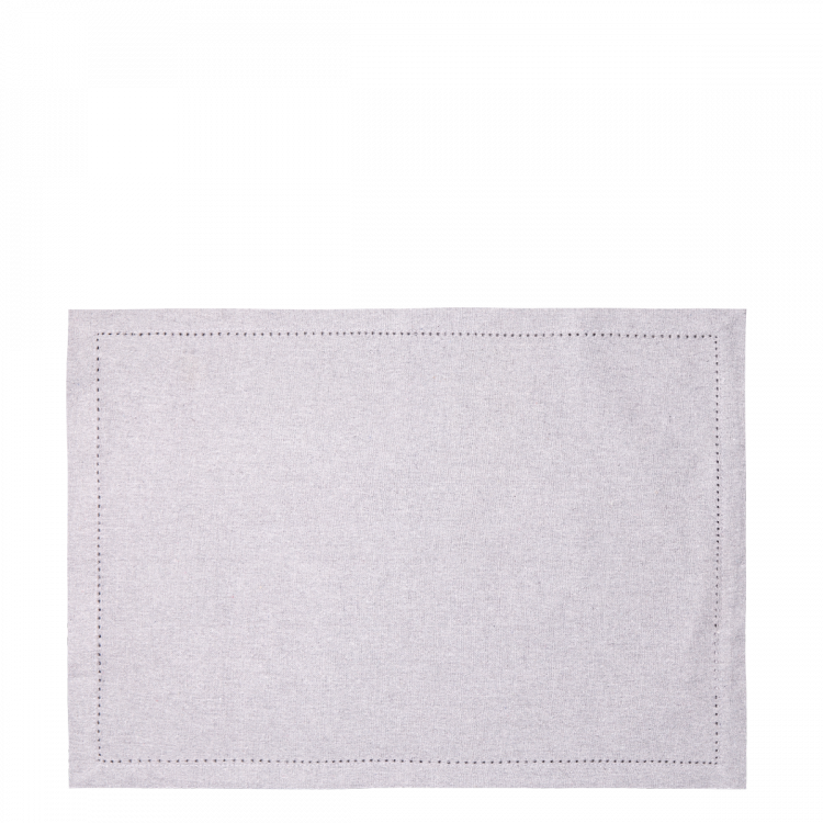 Svetlosivé bavlnené prestieranie 32 x 48 cm 2 ks – Basic Ambiente
