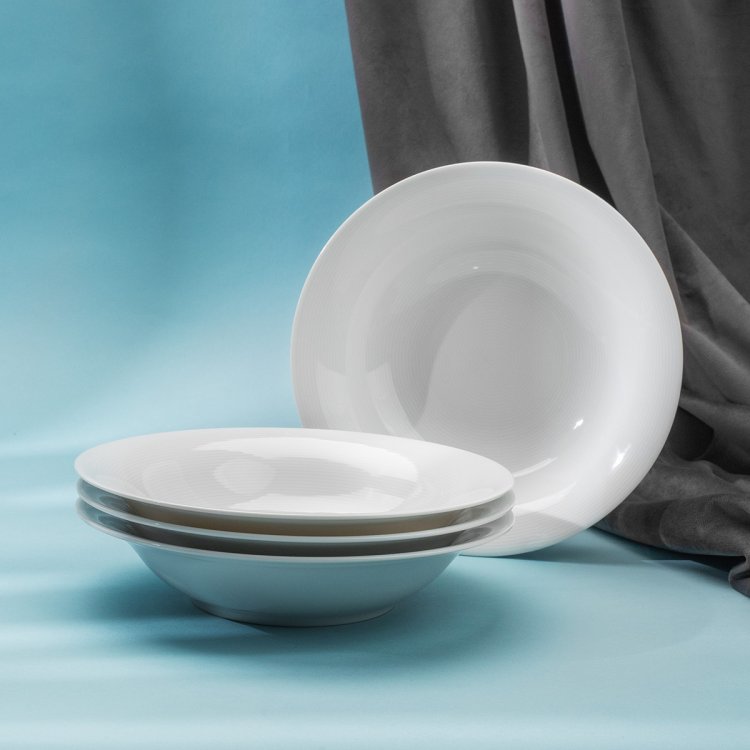 Tanier hlboký 23 cm set 4 ks - Basic Chic