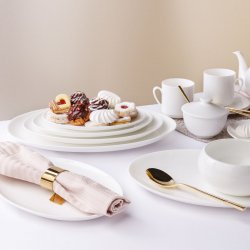 Servírovací tanier oválny 36 cm - Premium Platinum Line