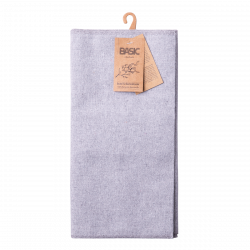 Svetlosivé bavlnené puzdro na skladovanie príboru 52 x 26 cm – Basic Ambiente