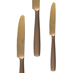 Príborový set 24 ks - Gaya All Satin zlatý - Chevron