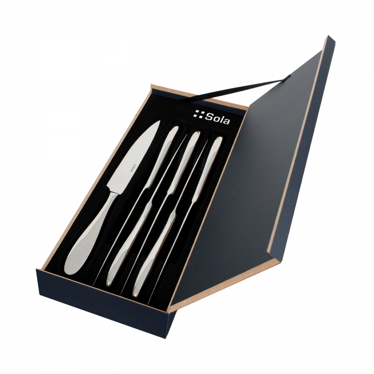Steakové nože v drevenom boxe set 6 ks – Turin