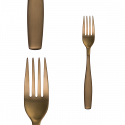 Príborový set 24 ks - Gaya All Satin zlatý