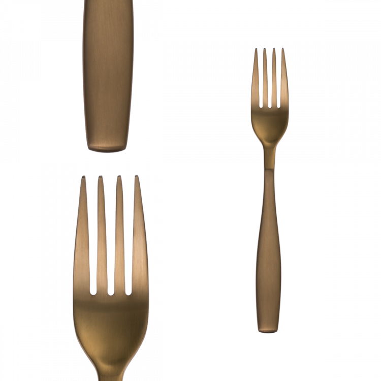Príborový set 24 ks - Gaya All Satin zlatý