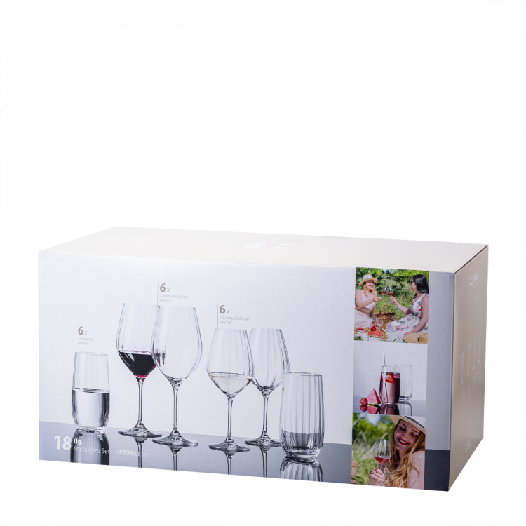 Štartovací set pohárov do domácnosti 18 ks – Optima Line Glas Lunasol