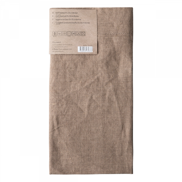 Bronzové ľanové prestieranie 35 x 50 cm - Gaya Ambiente