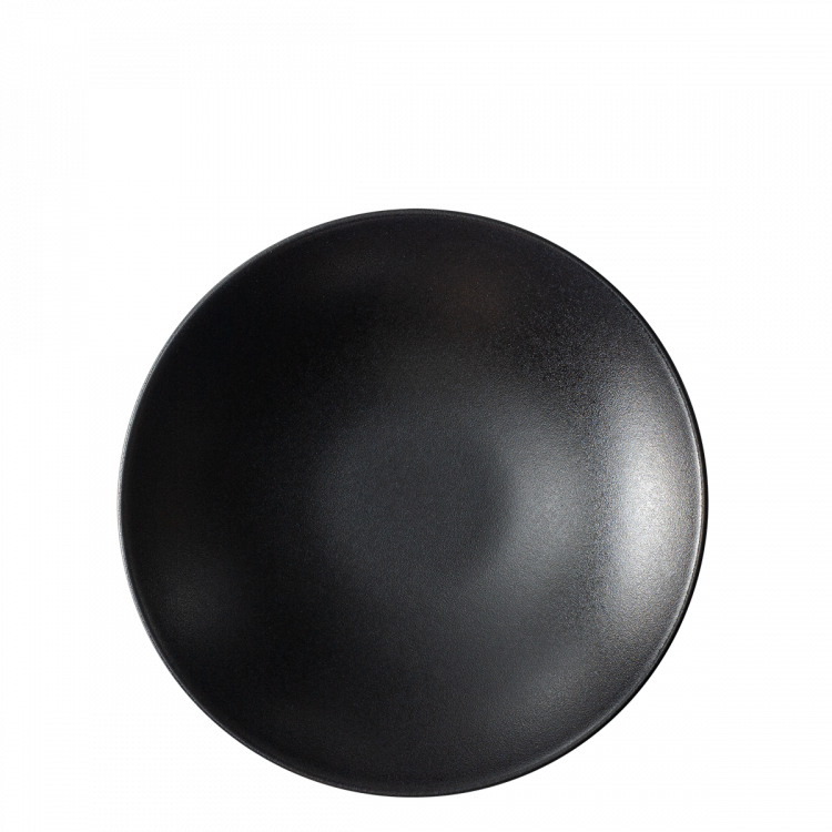 Tanier hlboký 21,5 cm 4 ks - Basic čierny matný