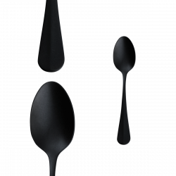 Príborový set 30 ks - Baguette Vintage PVD Black Stone Wash
