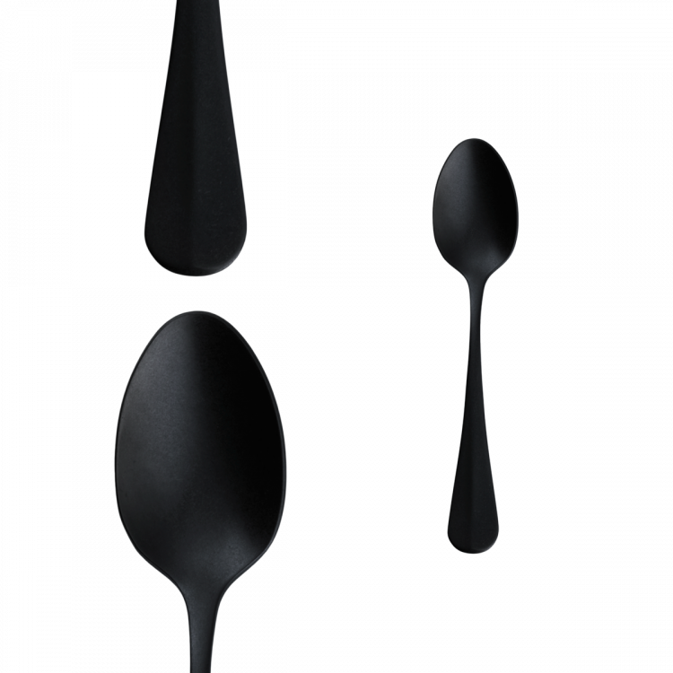 Príborový set 30 ks - Baguette Vintage PVD Black Stone Wash