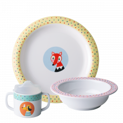 Detský melamínový set 3 ks – Kids WORLD Animals