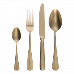Príborový set 16 ks - Baguette Vintage PVD Champagne Stone Wash