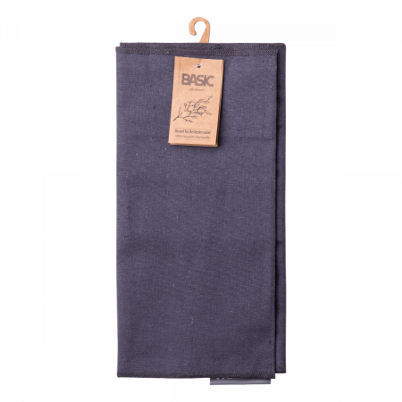 Oceľové sivé bavlnené puzdro na skladovanie príboru 52 x 26 cm – Basic Ambiente