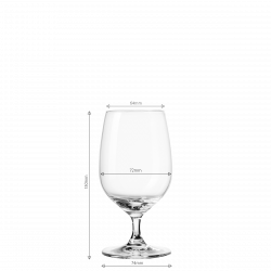 Poháre na stopke 310 ml set 4 ks - Univers Glas Lunasol META Glass