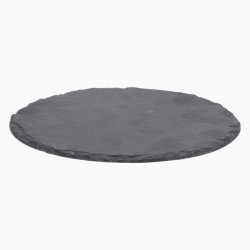 Bridlicový podnos 9 cm okrúhly malý set 4 ks - Flow