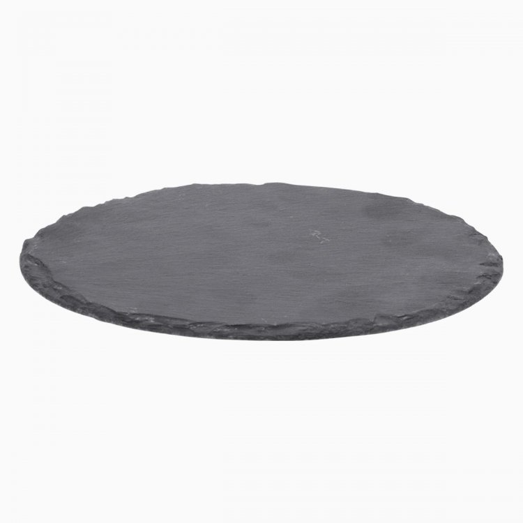 Bridlicový podnos 9 cm okrúhly malý set 4 ks - Flow