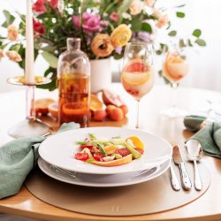 Tanier hlboký 27 cm set 4 ks - Basic Chic