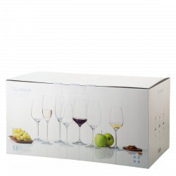 Štartovací set pohárov do domácnosti 18 ks – Premium Glas Crystal
